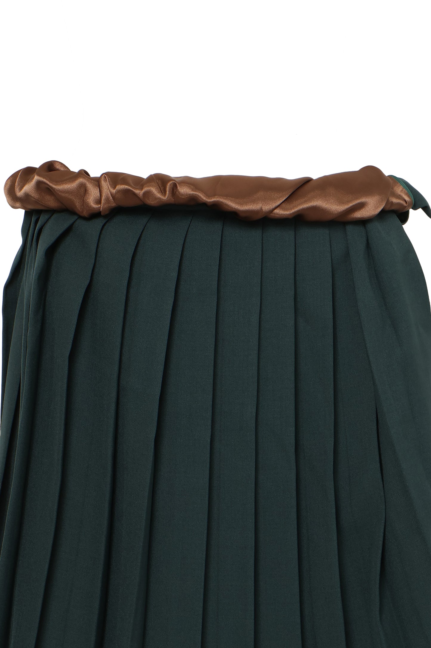 Twisted Pleats Skirt / Green