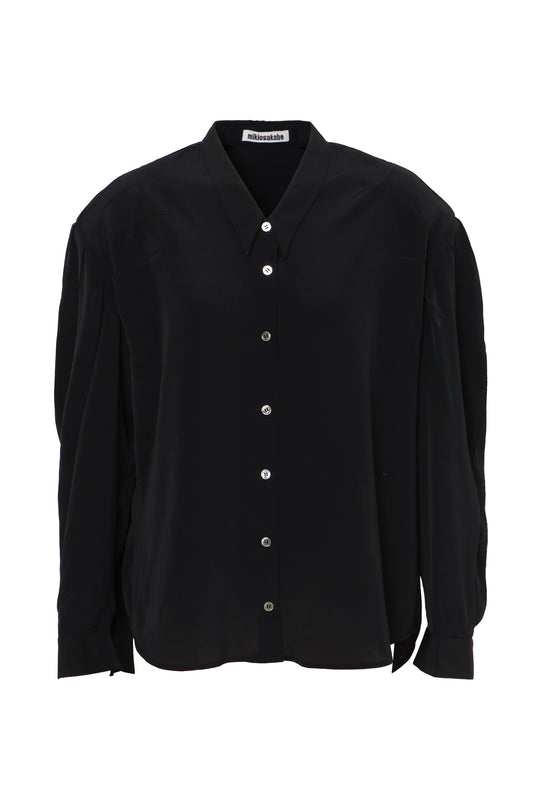 【AW26受注】Random Tuck Shirt / Black / MSAW26B01