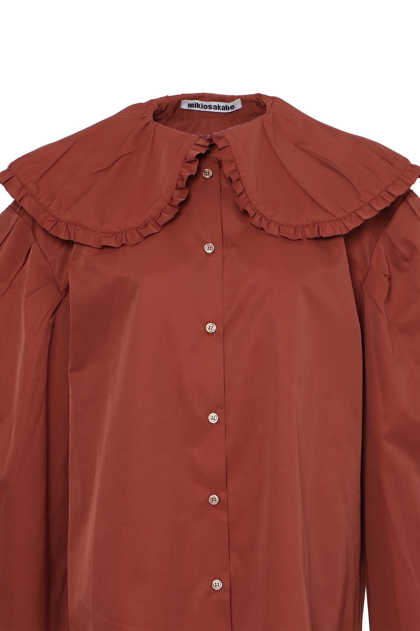 【AW26预购】娃娃领衬衫 / 赤陶色 / MSAW26B02