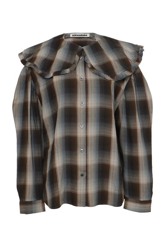 【AW26受注】Doll Collar Shirt / Brown / MSAW26B021