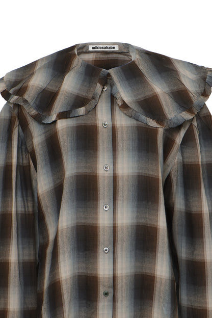 【AW26受注】Doll Collar Shirt / Brown / MSAW26B021