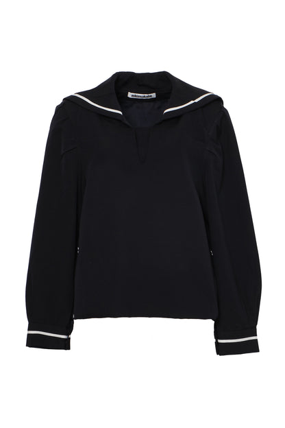 Random Tuck Sailor Shirt / Navy