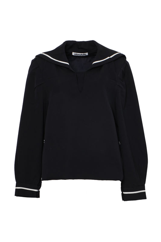 【AW26受注】Random Tuck Sailor Shirt / Navy / MSAW26B04