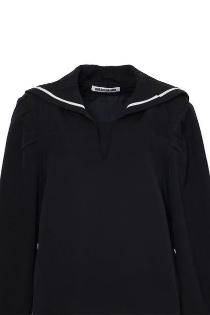 Random Tuck Sailor Shirt / Navy