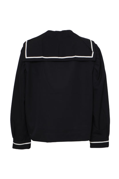 Random Tuck Sailor Shirt / Navy