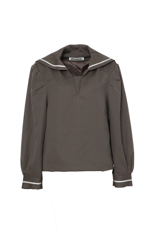 【AW26受注】Random Tuck Sailor Shirt / Gray / MSAW26B04