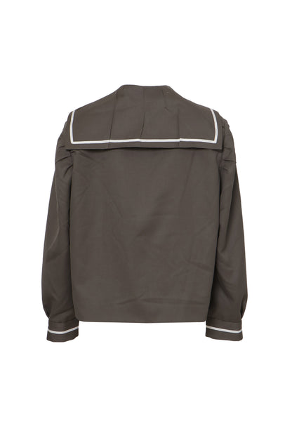Random Tuck Sailor Shirt / Gray