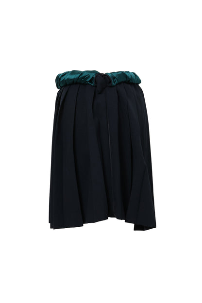 【AW26预购】Twisted Pleats 半身裙 / 海军蓝 / MSAW26S01