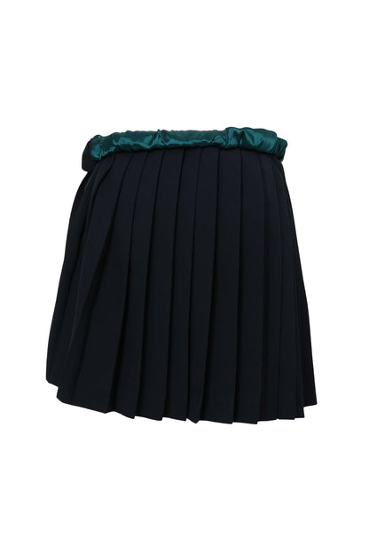 【AW26预购】Twisted Pleats 半身裙 / 海军蓝 / MSAW26S01