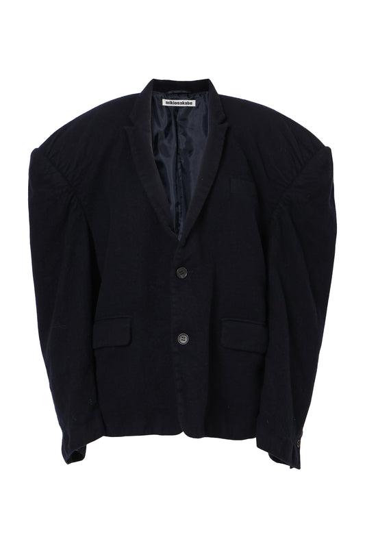 【AW26预购】大廓形缩绒夹克 / 海军蓝 / MSAW26JK01