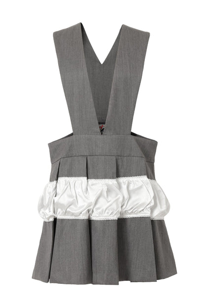 Panty School Jump Skirt / White gray
