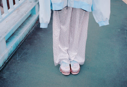 Print Pajamas Pants / White / Little Twin Stars x MIKIOSAKABE