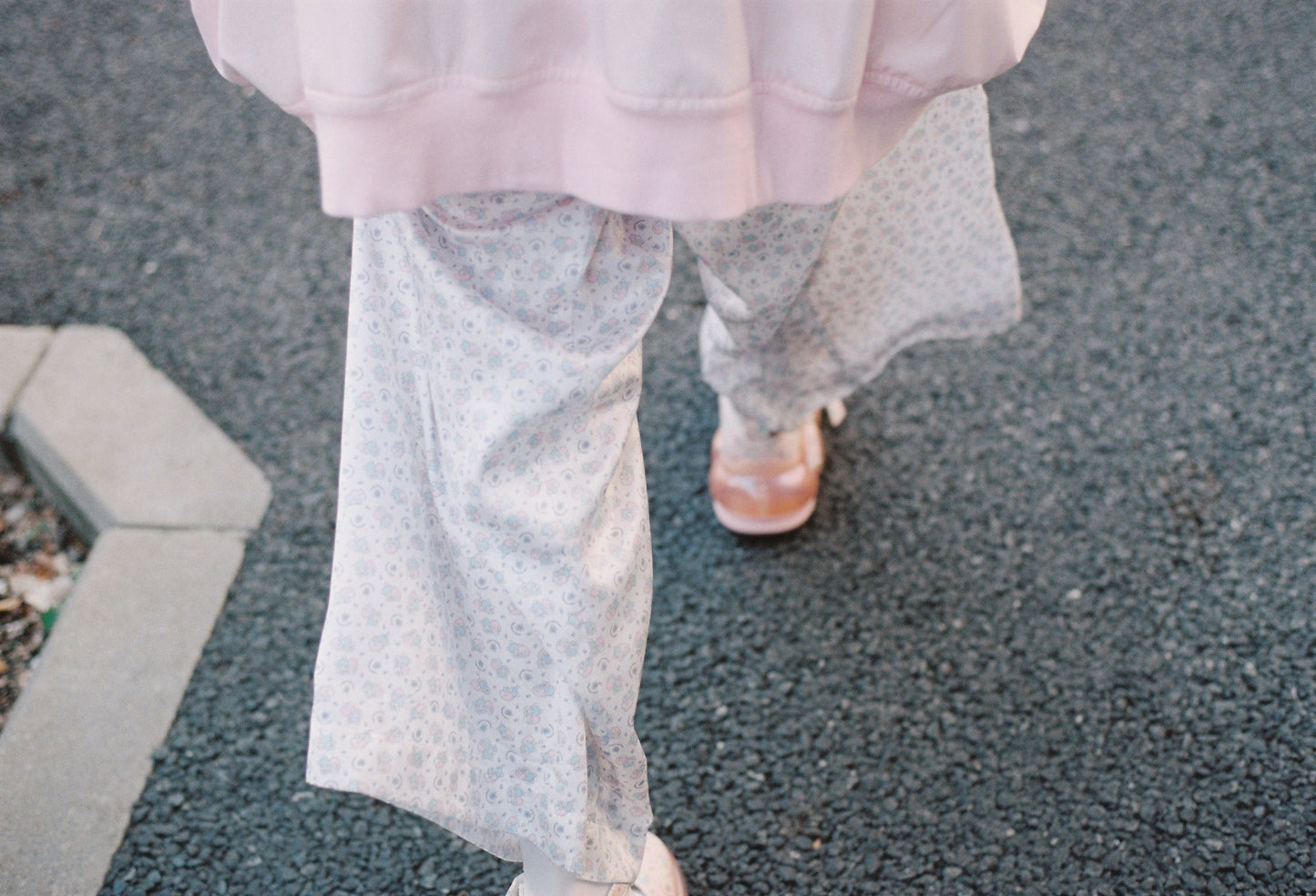 Print Pajamas Pants / White / Little Twin Stars x MIKIOSAKABE