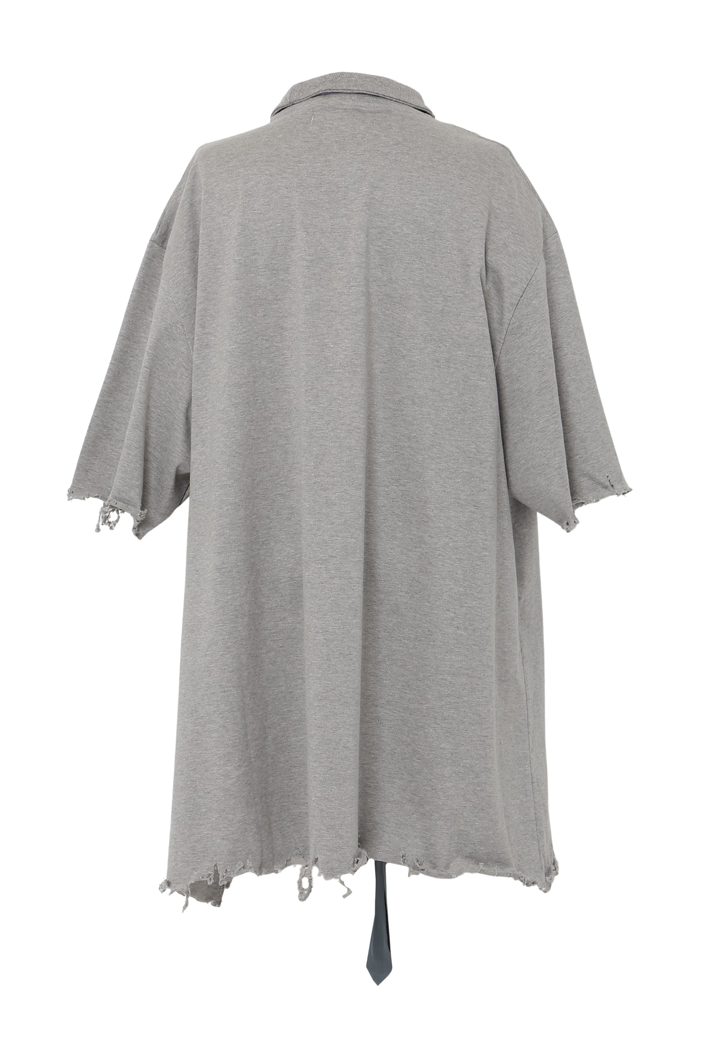 【SS26受注】Tie Neck T-Shirt / Gray / MSS26T011