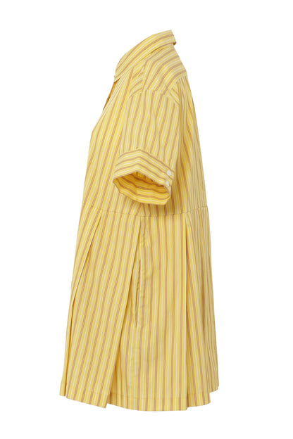 【SS26受注】Mini Shirt Stripe Dress / Yellow / MSS26D022