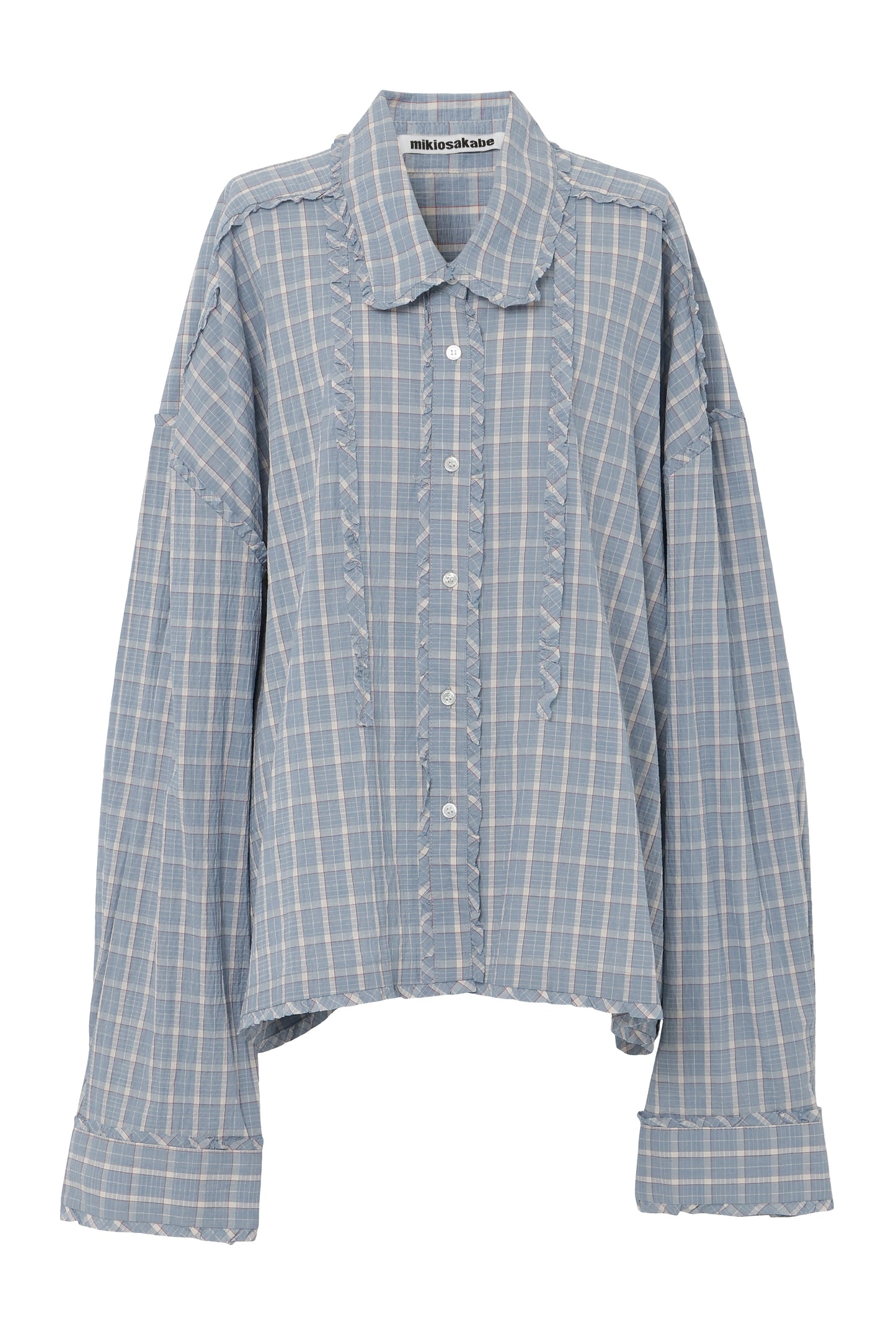 【SS26受注】Mini Frill Blouse / Blue / MSS26B01