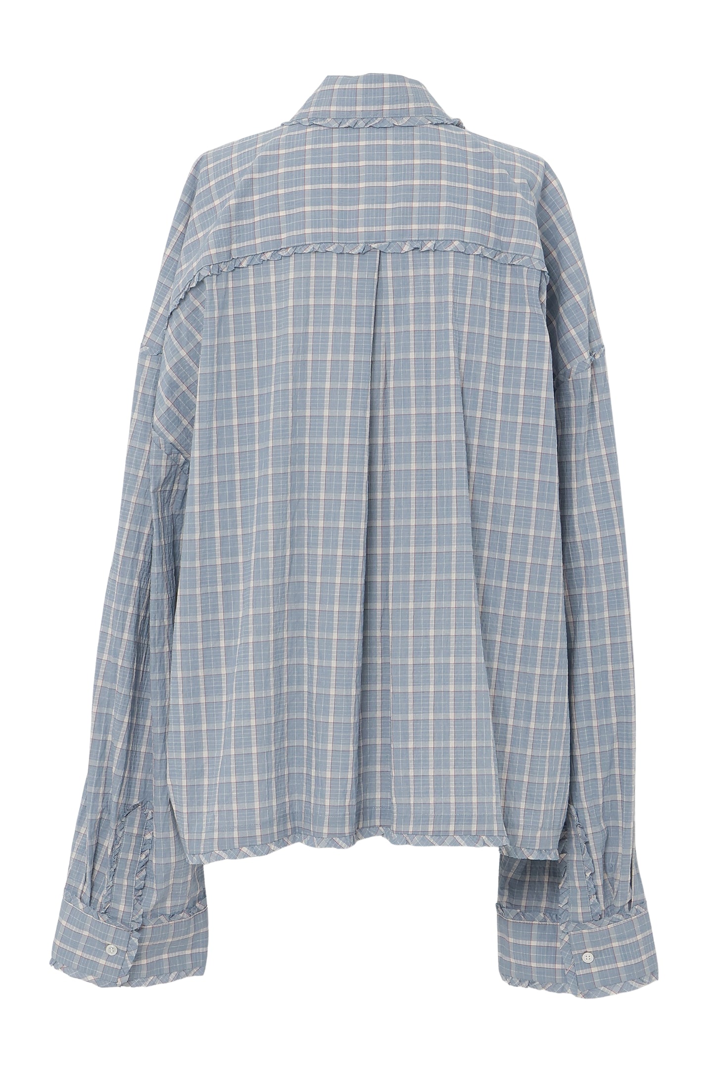 【SS26受注】Mini Frill Blouse / Blue / MSS26B01