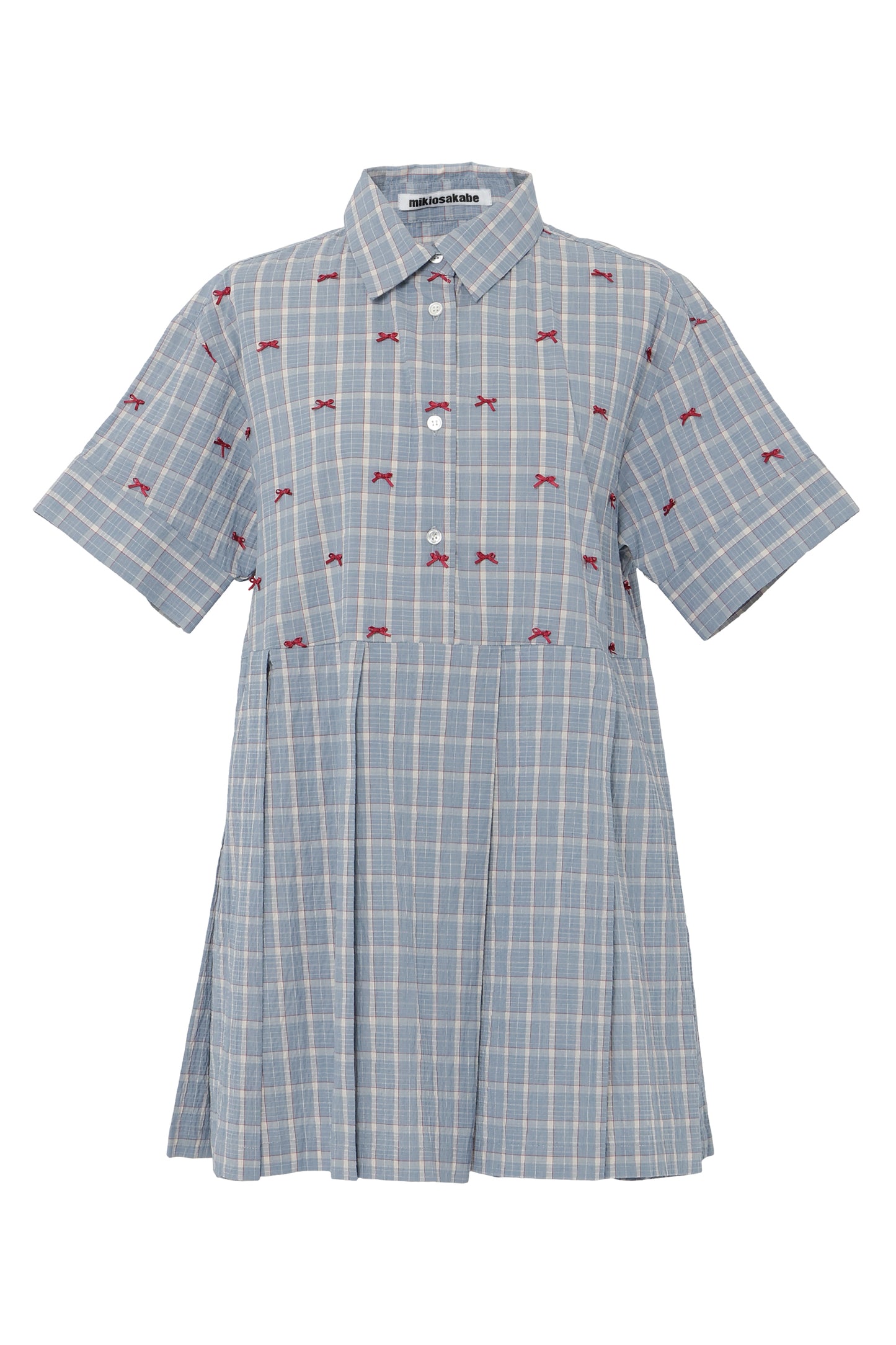 【SS26受注】Mini Ribbon Dress / Blue / MSS26D021