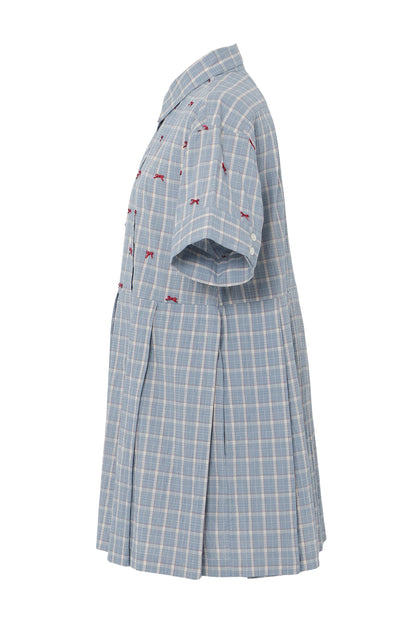 【SS26受注】Mini Ribbon Dress / Blue / MSS26D021