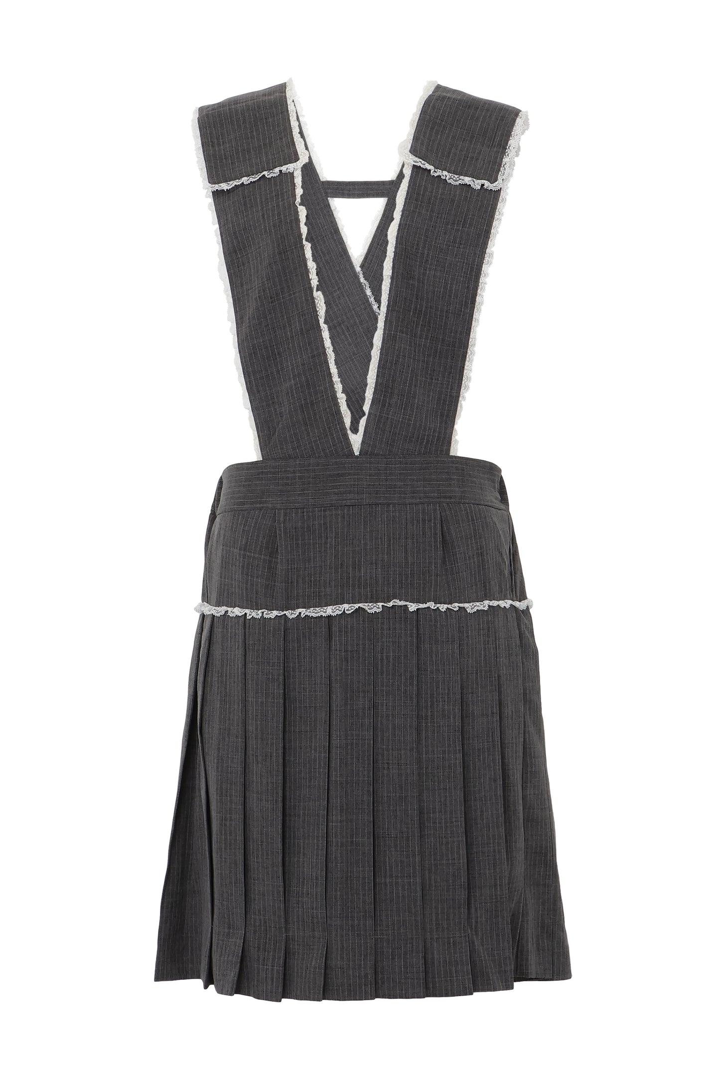 【SS26受注】School Apron Dress / Gray / MSS26D03
