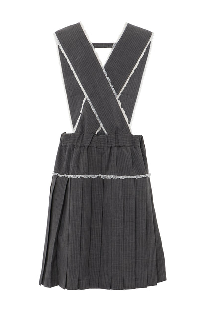 【SS26受注】School Apron Dress / Gray / MSS26D03