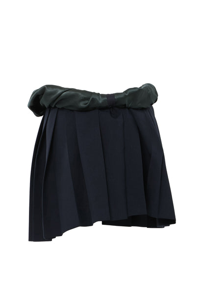 【SS26受注】Shrink Pleats Mini Skirt / Navy / MSS26S02