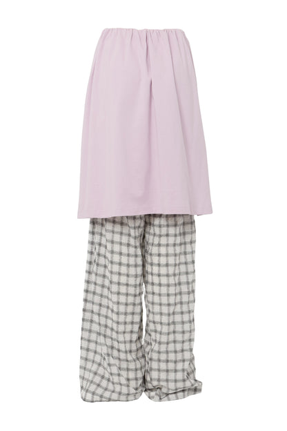 【SS26受注】 Layered Pants / White-Beige / MSS26P03