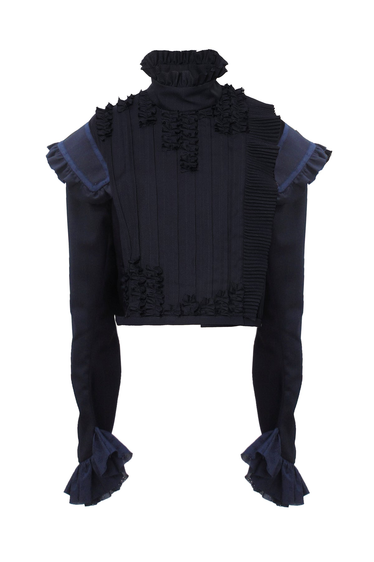 [24AW Order] Frill Day Doublet / Navy / MSAW24C021