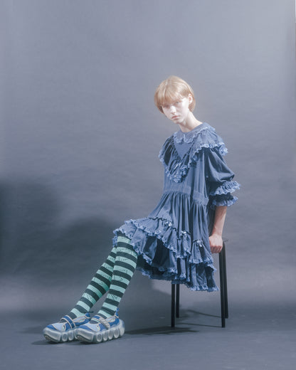 "Jewelry" Bubble Sandal Swimmer / Blue