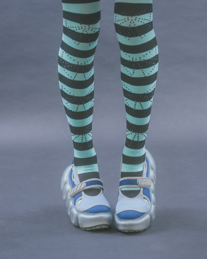 "Jewelry" Bubble Sandal Swimmer / Blue