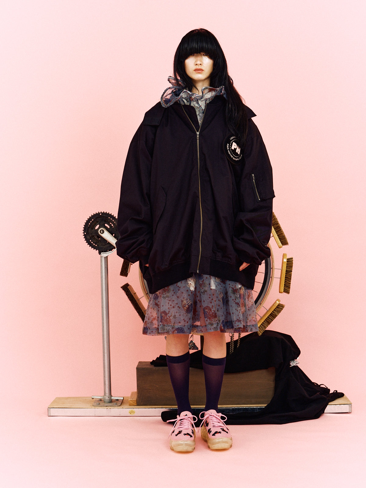 4XL MA-1 / Black / MIKIOSAKABE × PINK HOUSE – MIKIOSAKABE