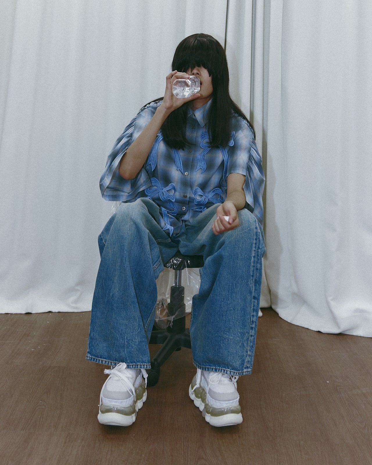 【25SS订购】Tucked Baggy Denim / 蓝色 / MSS25P03