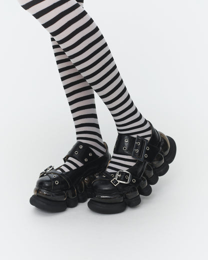 【SS26受注】"Jewelry" Ark Blushed Cross Mary Jane / Black / MSS26SH03