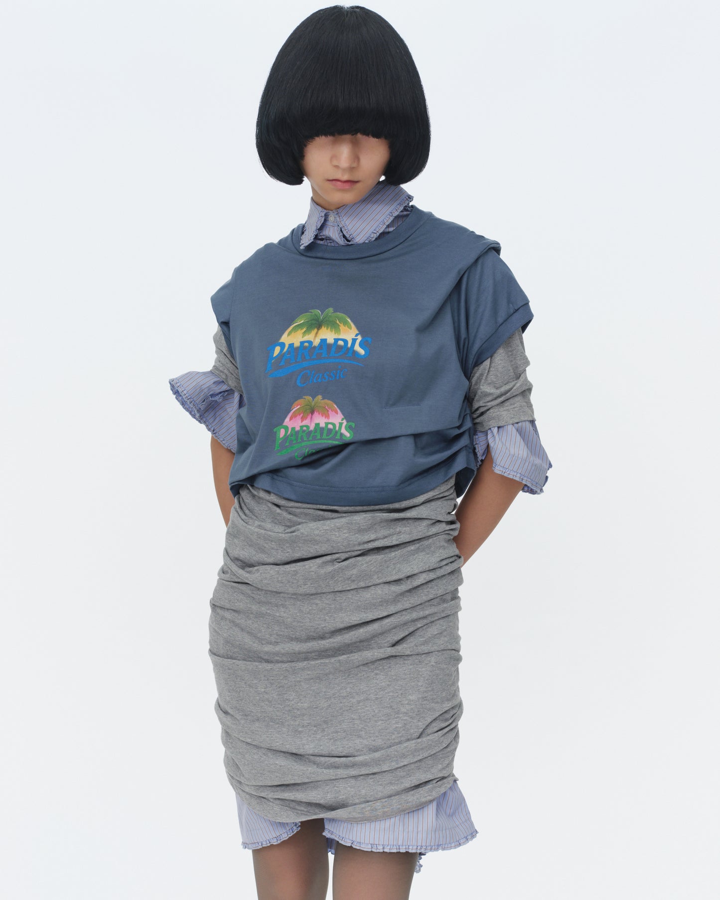 【SS26受注】Confusing T-Shirt / Blue-Gray / MSS26T02