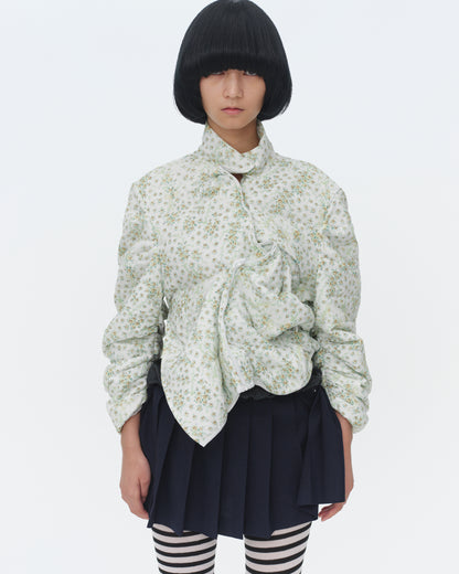 【SS26受注】Confusing Flower Light Down Jacket / Light Green / MSS26JK011