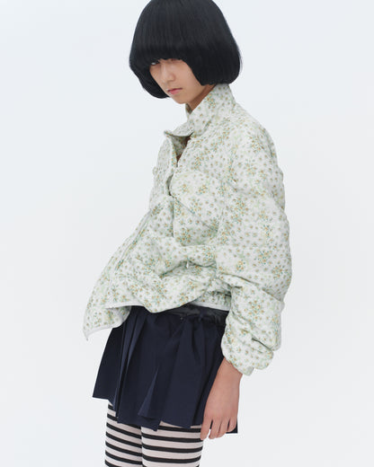 【SS26受注】Confusing Flower Light Down Jacket / Light Green / MSS26JK011