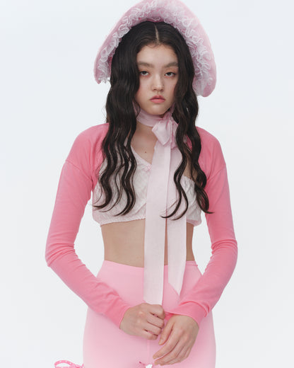 【SS26受注】Pam's Cardigan / Hot Pink / JFSS26K01