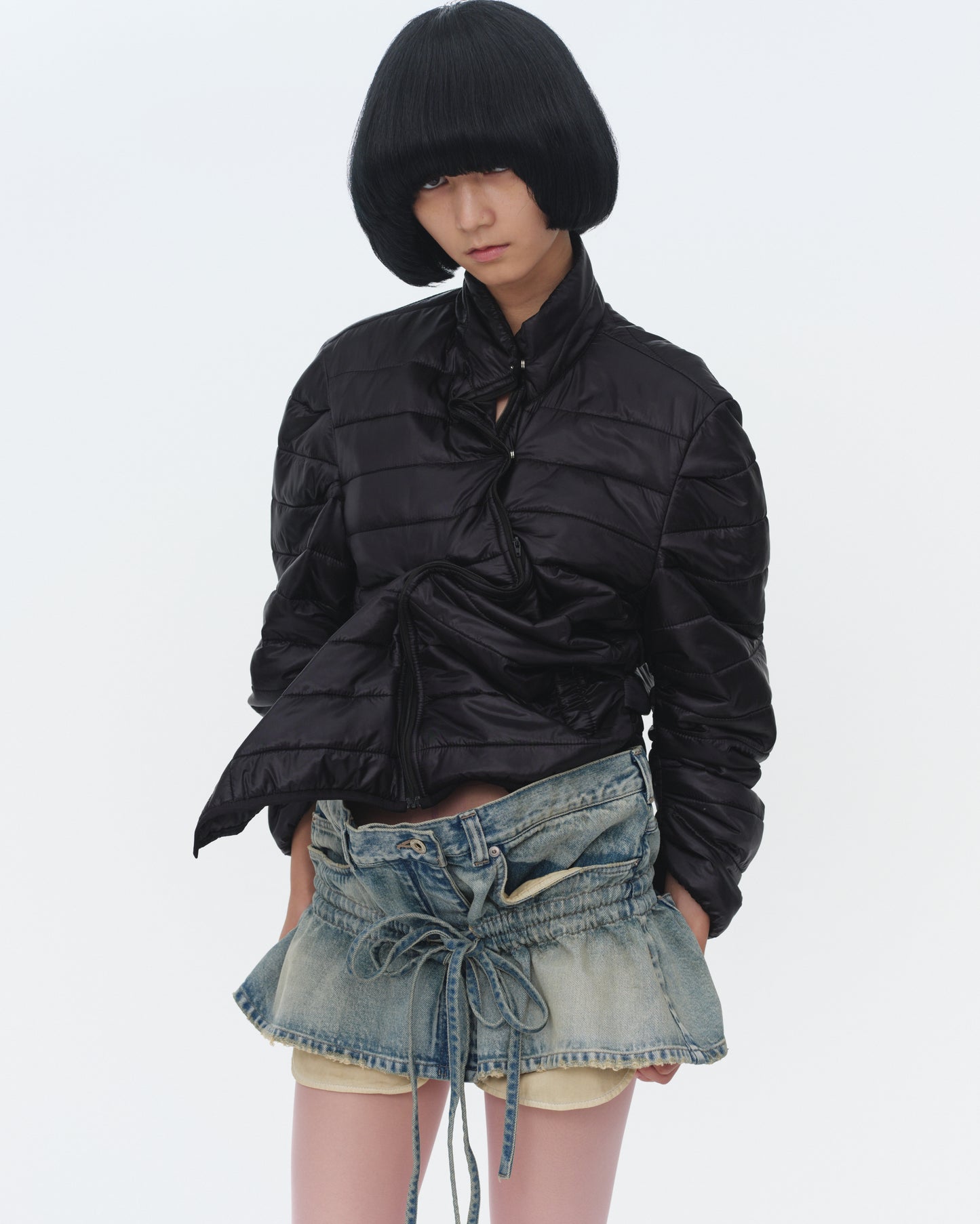【SS26受注】Mini Denim Skirt / Light Blue / MSS26S01