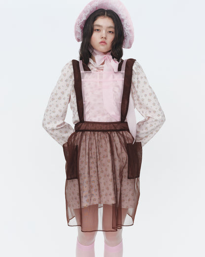 [SS26 Order] Sugar Sugar Apron / Pink-Brown / JFSS26APRON01
