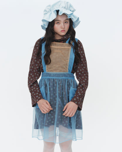 【SS26受注】Sugar Sugar Apron / Beige-Blue / JFSS26APRON01