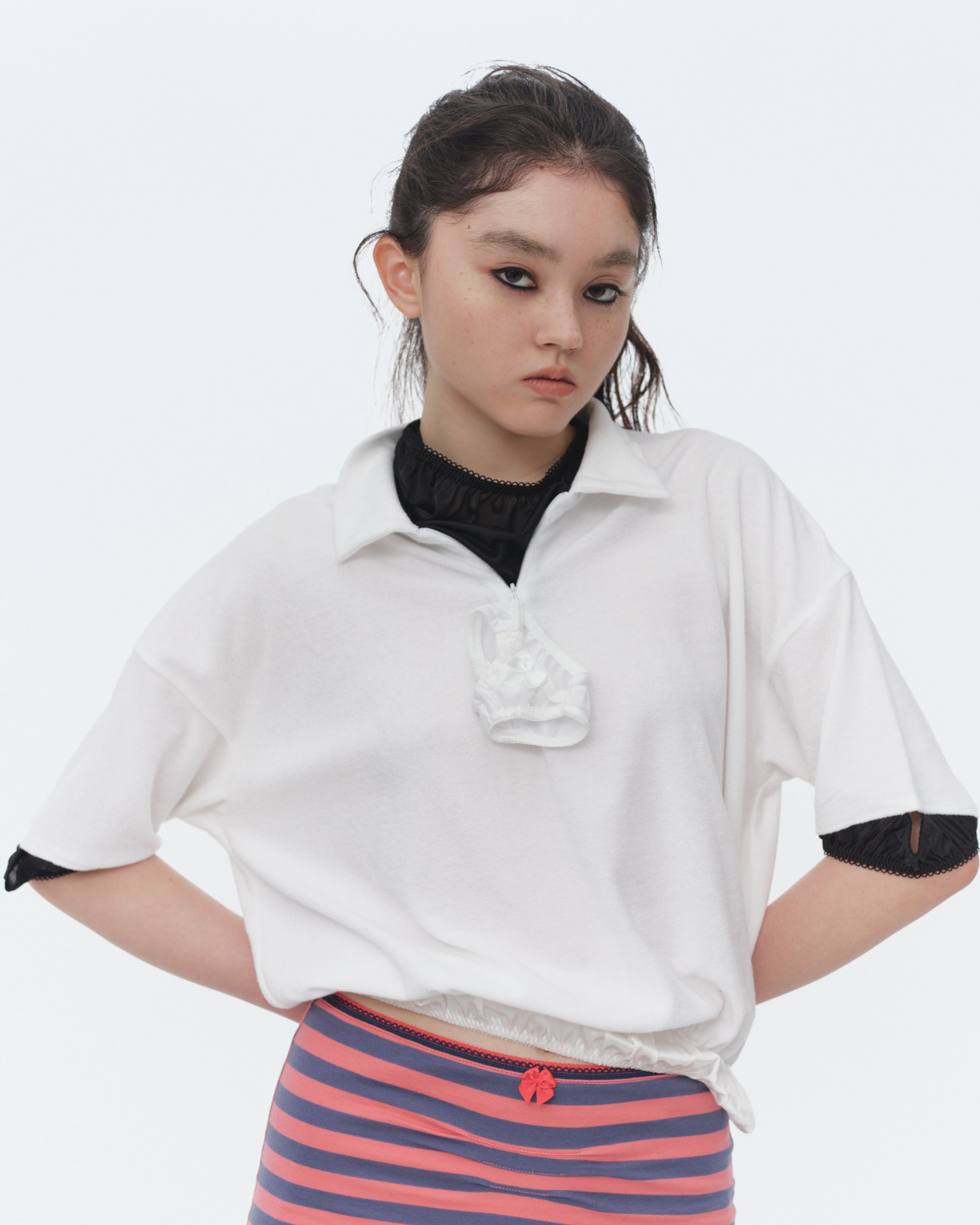 JennyFax トップス Gym Uniform Tops With Panty / White｜MIKIOSAKABE&JennyFax公式