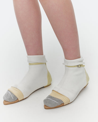 【SS26受注】Socks Plus Plus / White / JFSS26SH05