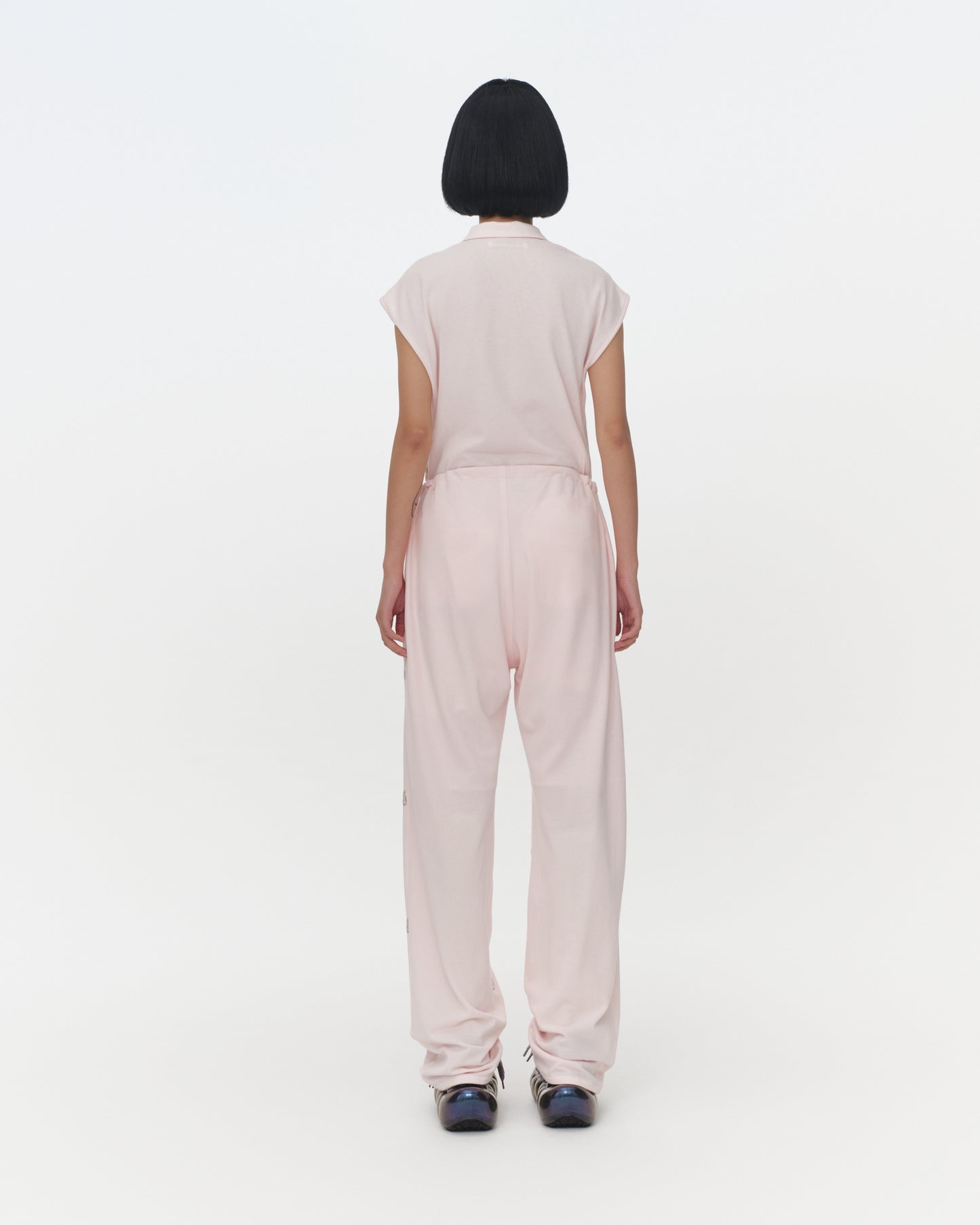 【SS26受注】Embroidery Flat Pants / Pink / MSS26P021