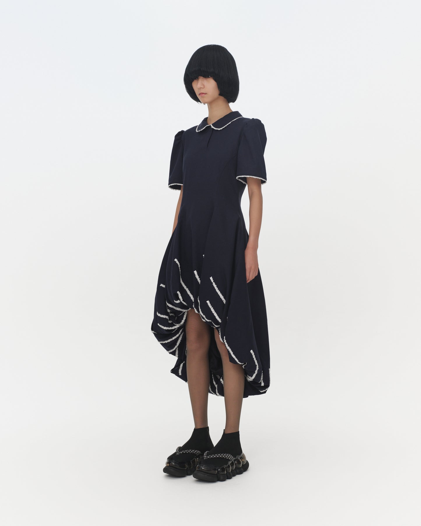 【SS26受注】Balloon Dress / Navy / MSS26D04