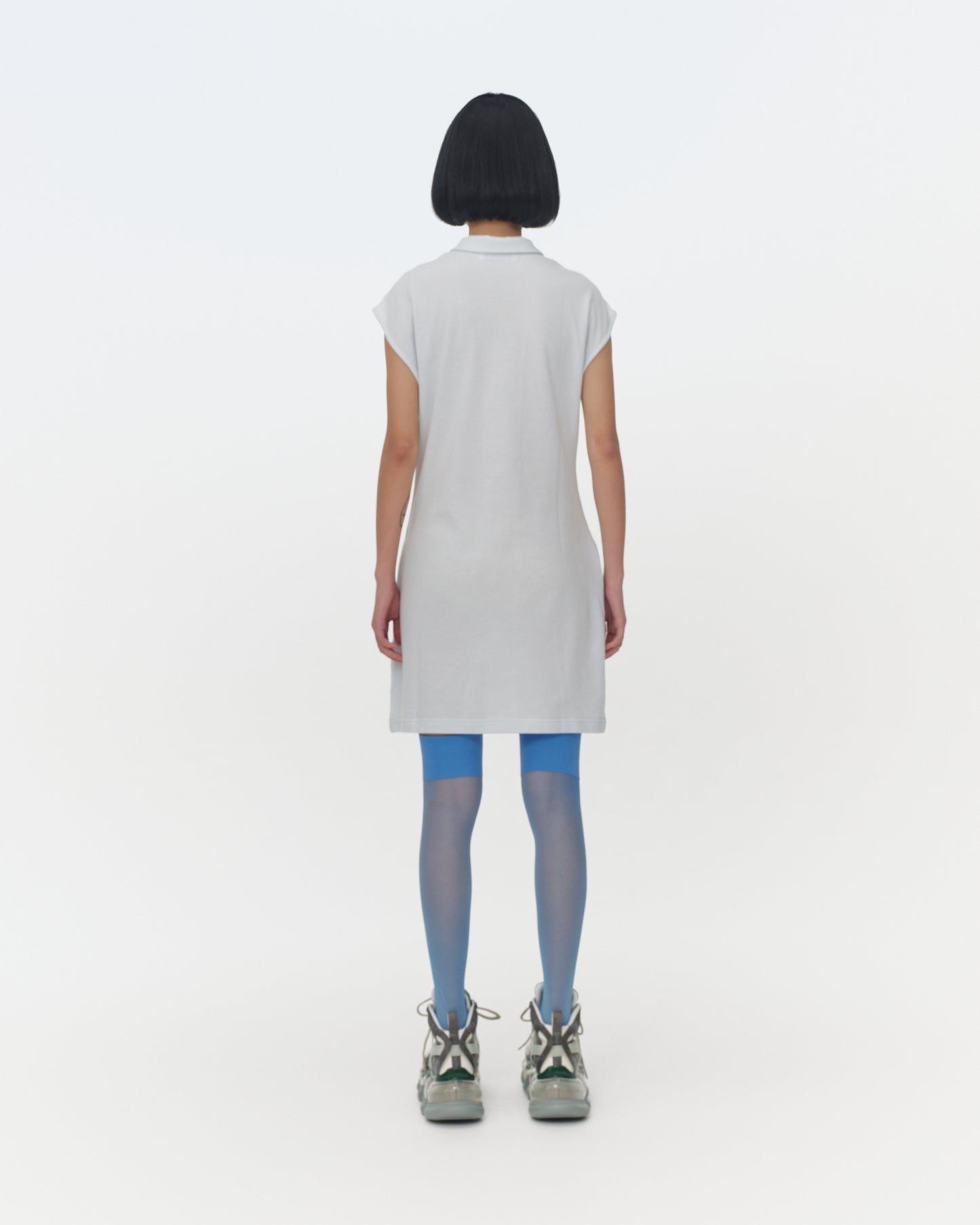 【SS26受注】Polo Shirt Mini Dress / Blue / MSS26T05