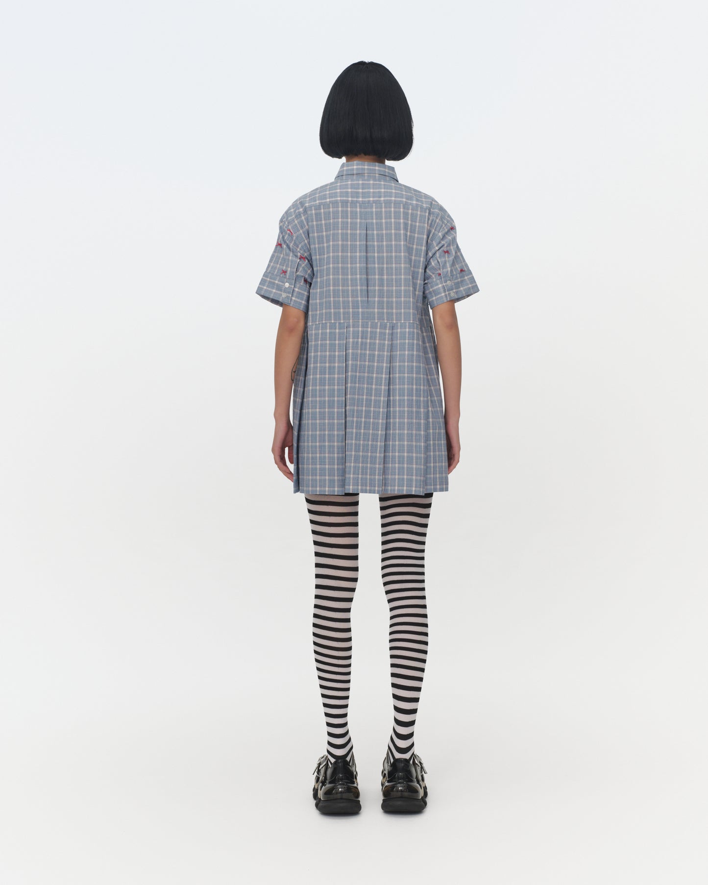 【SS26受注】Mini Ribbon Dress / Blue / MSS26D021