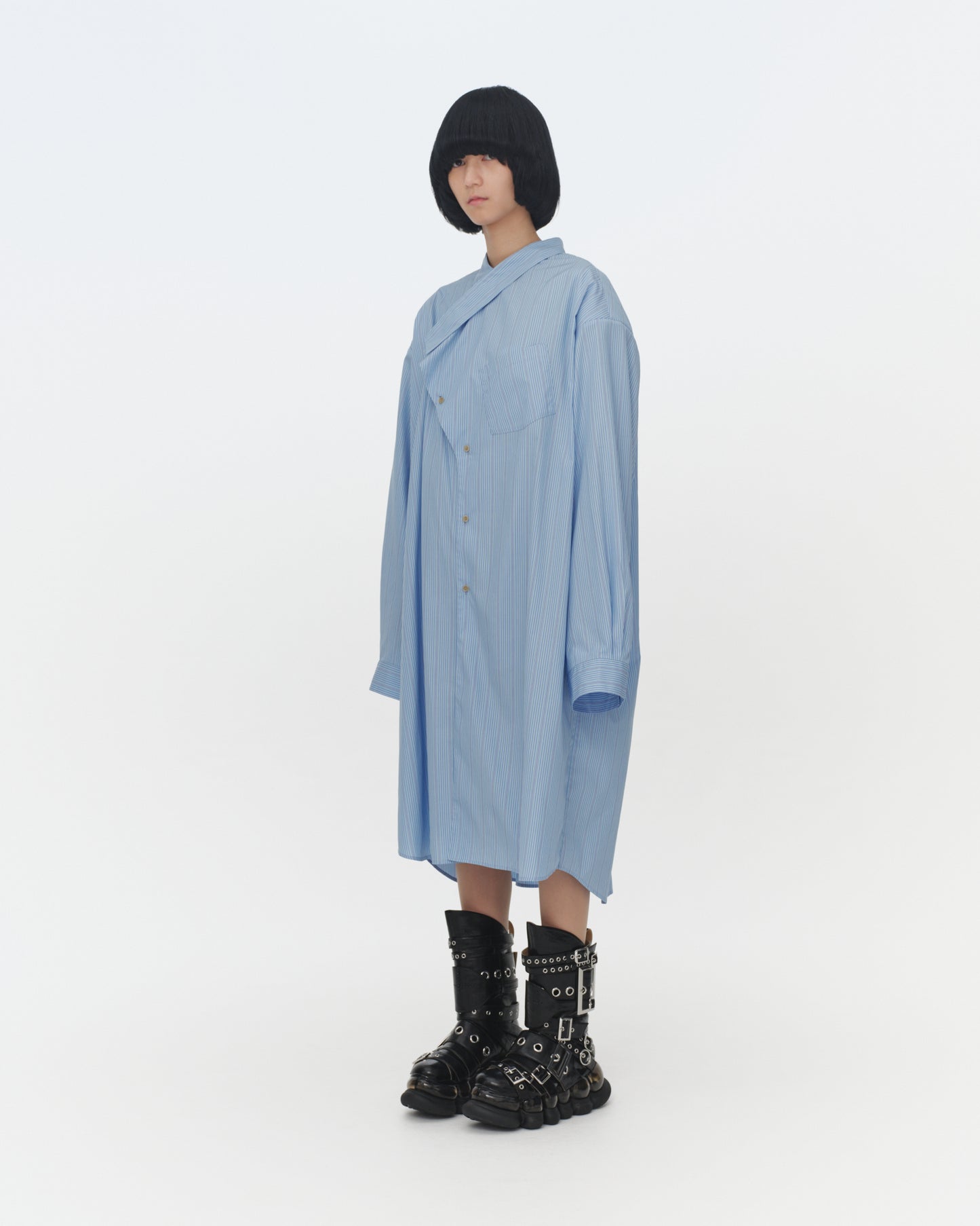 【SS26受注】Kimono Shirt / Blue / MSS26B021