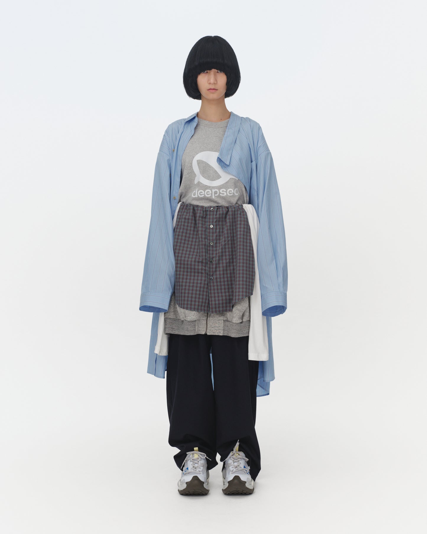 【SS26受注】Mini Frill Blouse / Blue / MSS26B01