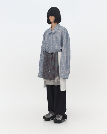 【SS26受注】 Layered Pants / Black-Green / MSS26P031