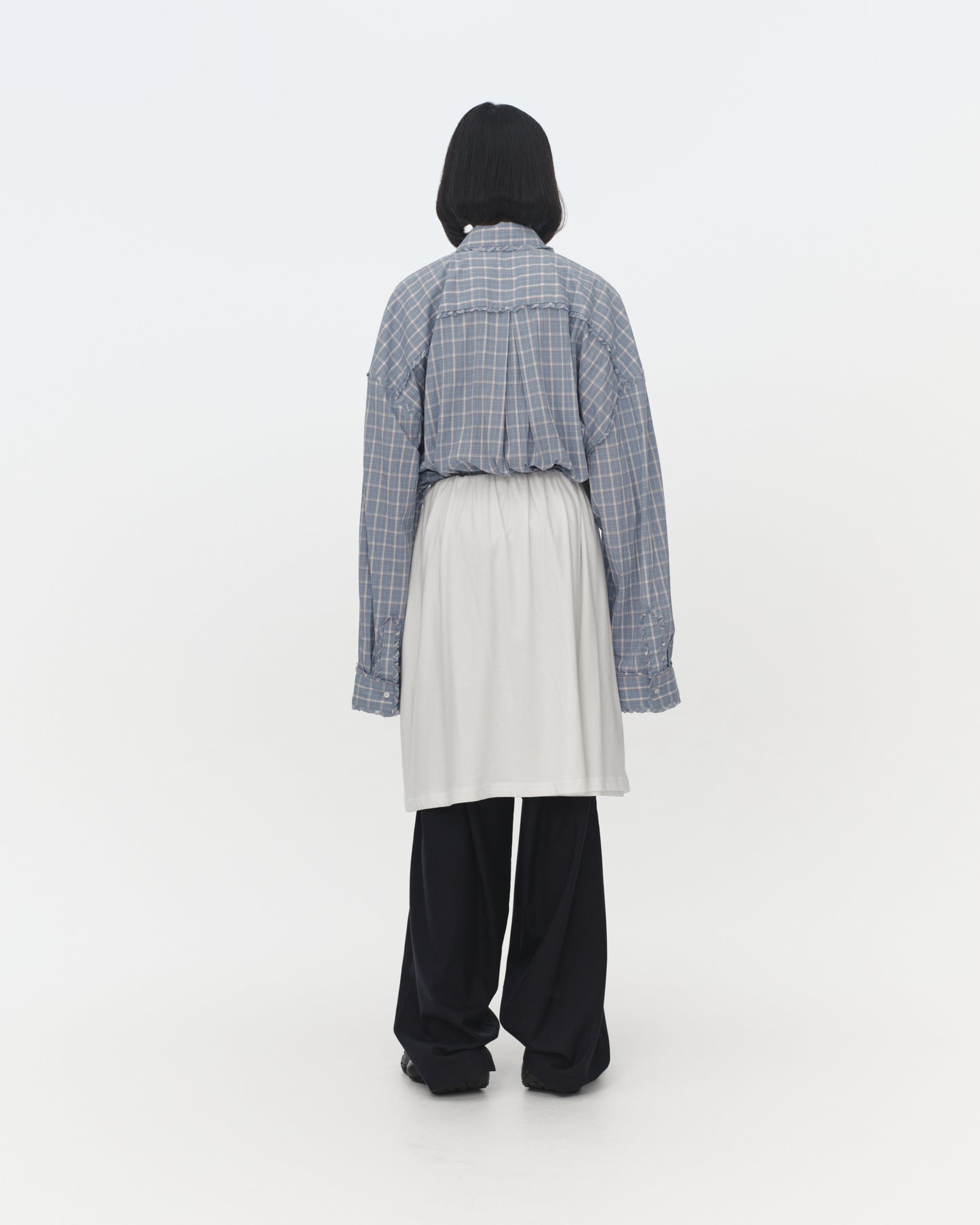 【SS26受注】 Layered Pants / Black-Green / MSS26P031